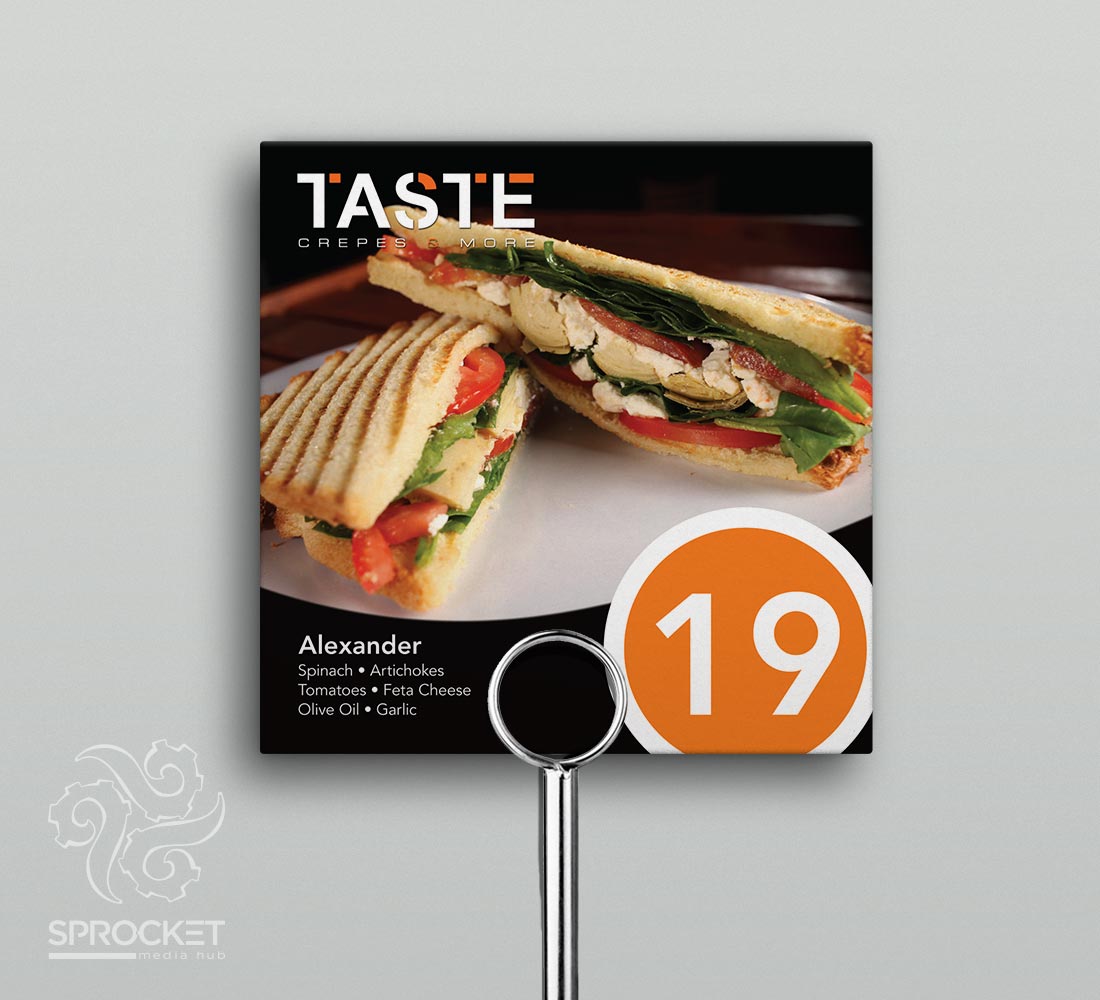 Table Numbers Design